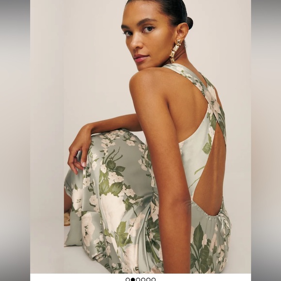 Reformation Anaiis Silk Maxi Dress - Picture 2 of 7